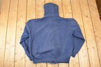 Vintage 1990s Russell Athletic Full Zip Blank Hoodie Sweatshirt Men's L