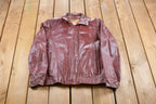 Vintage 1990s London Fog Leather Biker Jacket