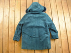 Vintage 1980s The Olde Hide House Suede Leather Fur Coat