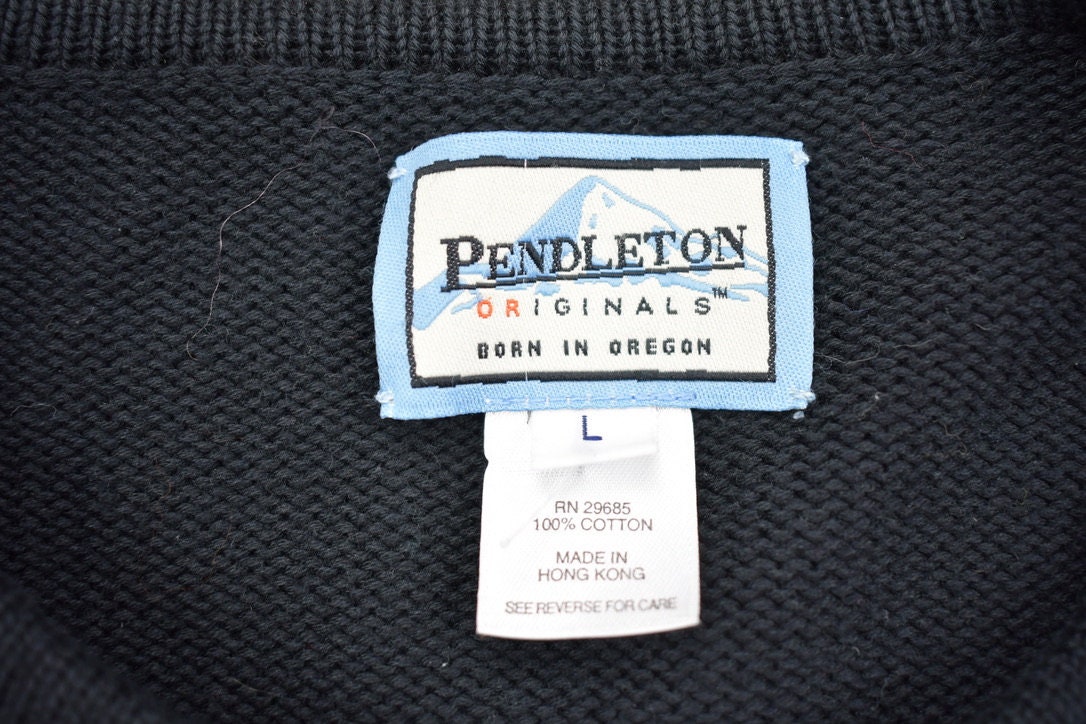 Vintage 1990s Pendleton Wool Knitted Cardigan Sweater