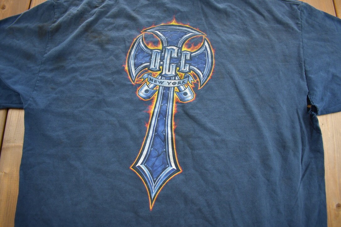 Vintage 2000s Orange County Choppers Distressed T Shirt Made In USA