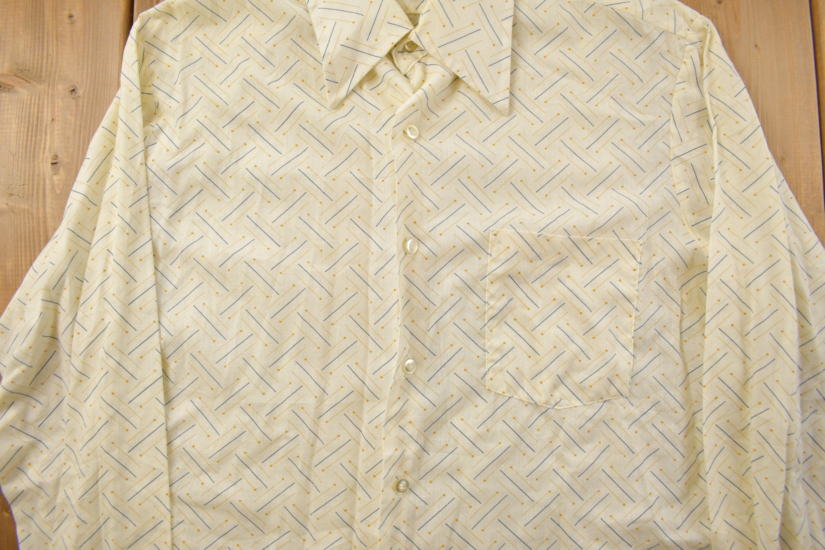 Vintage 1990s Sutton Patterned Button Up Shirt