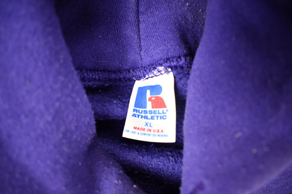 Vintage 1980s Bowling Green High School Purples Graphic Hoodie Made In USA