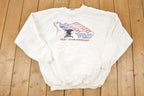 Vintage 1996 Screaming Eagle Patriotic Crewneck Sweatshirt Men's XL