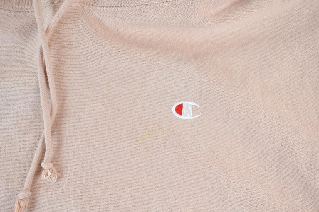 Vintage 1990s Tan Champion Reverse Weave Hoodie Sweatshirt