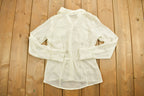 Vintage 1990s Light Button Up Shirt