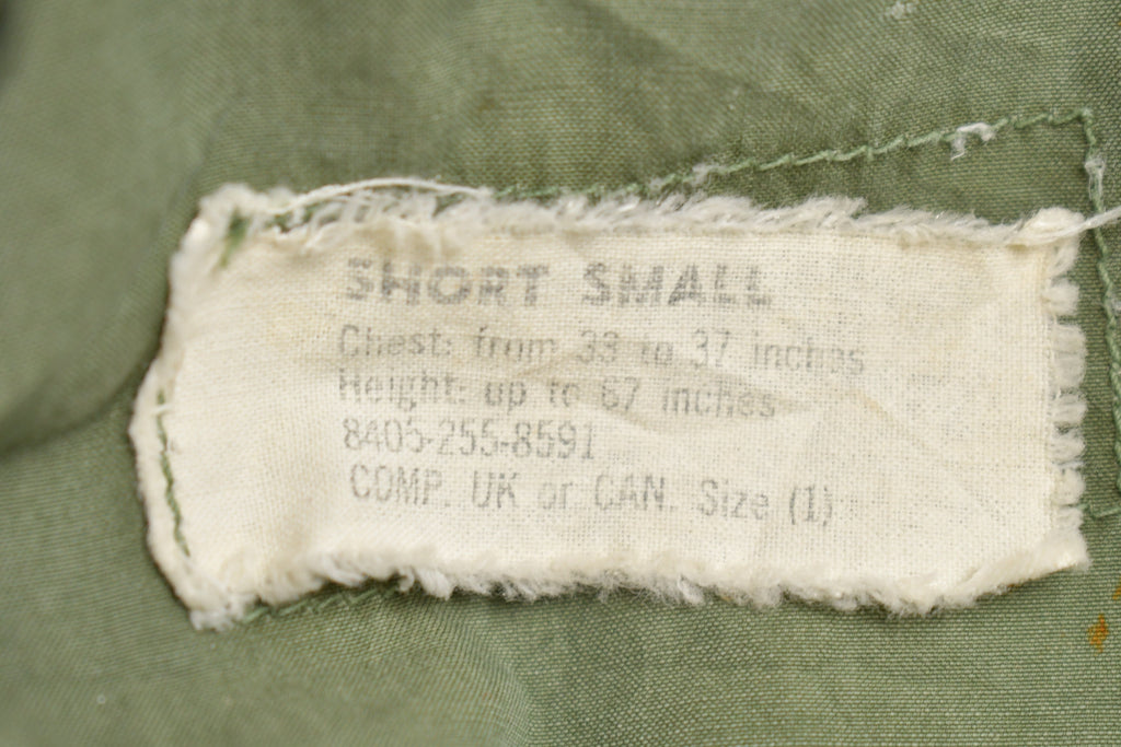 Vintage 1964 Army Military Sateen Field Jacket