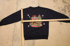 Vintage 1990s Christmas Graphic Crewneck Sweater , 90s Holiday Crewneck , Winter Wear , Festive Graphic , Snowflake , Christmas Tree