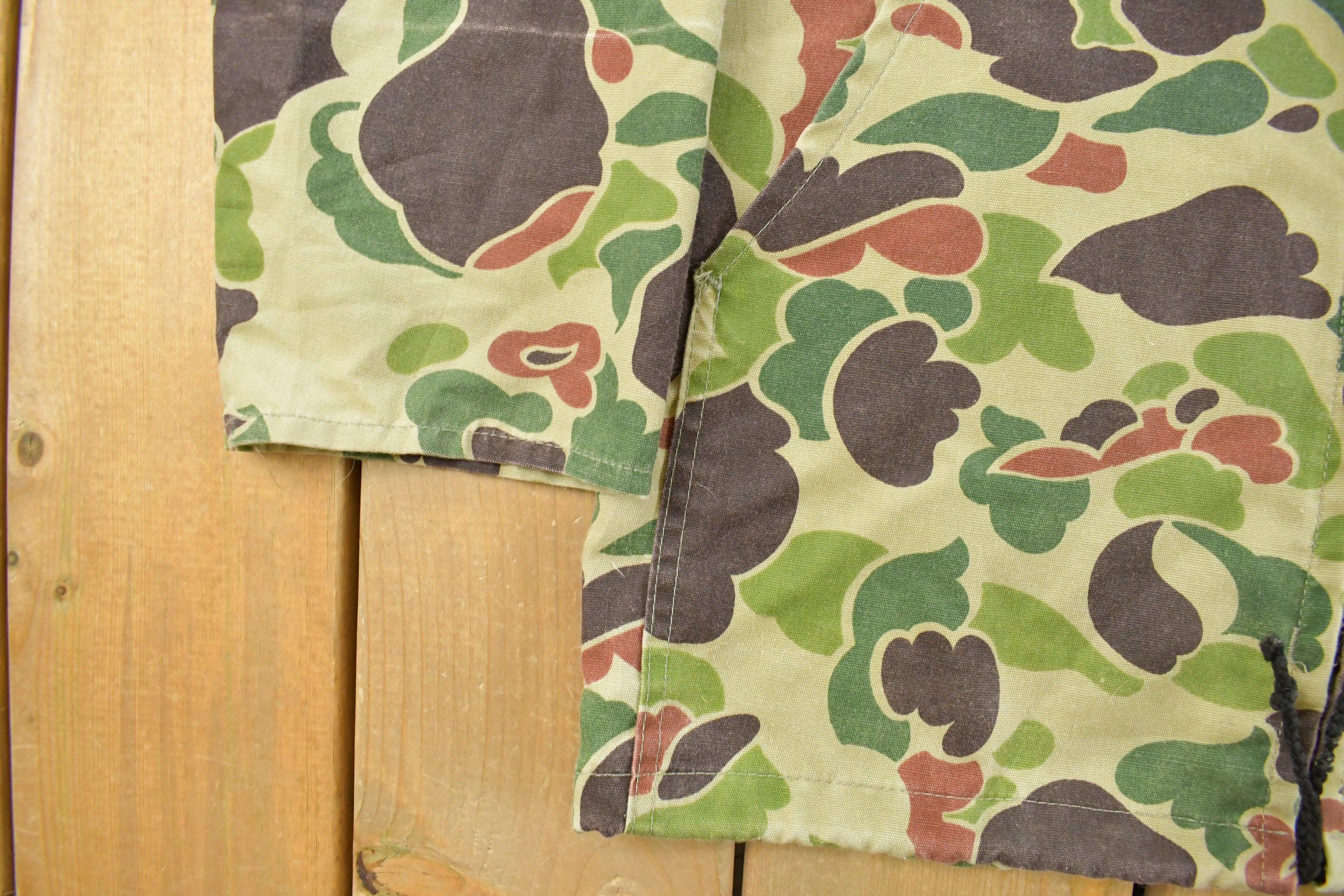 Vintage 1980s MWG Duck Camo Canvas Hunting Jacket Men's Small