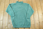 Vintage 1990s Hunt Club Cable Knit Abstract Pattern Crewneck Sweater