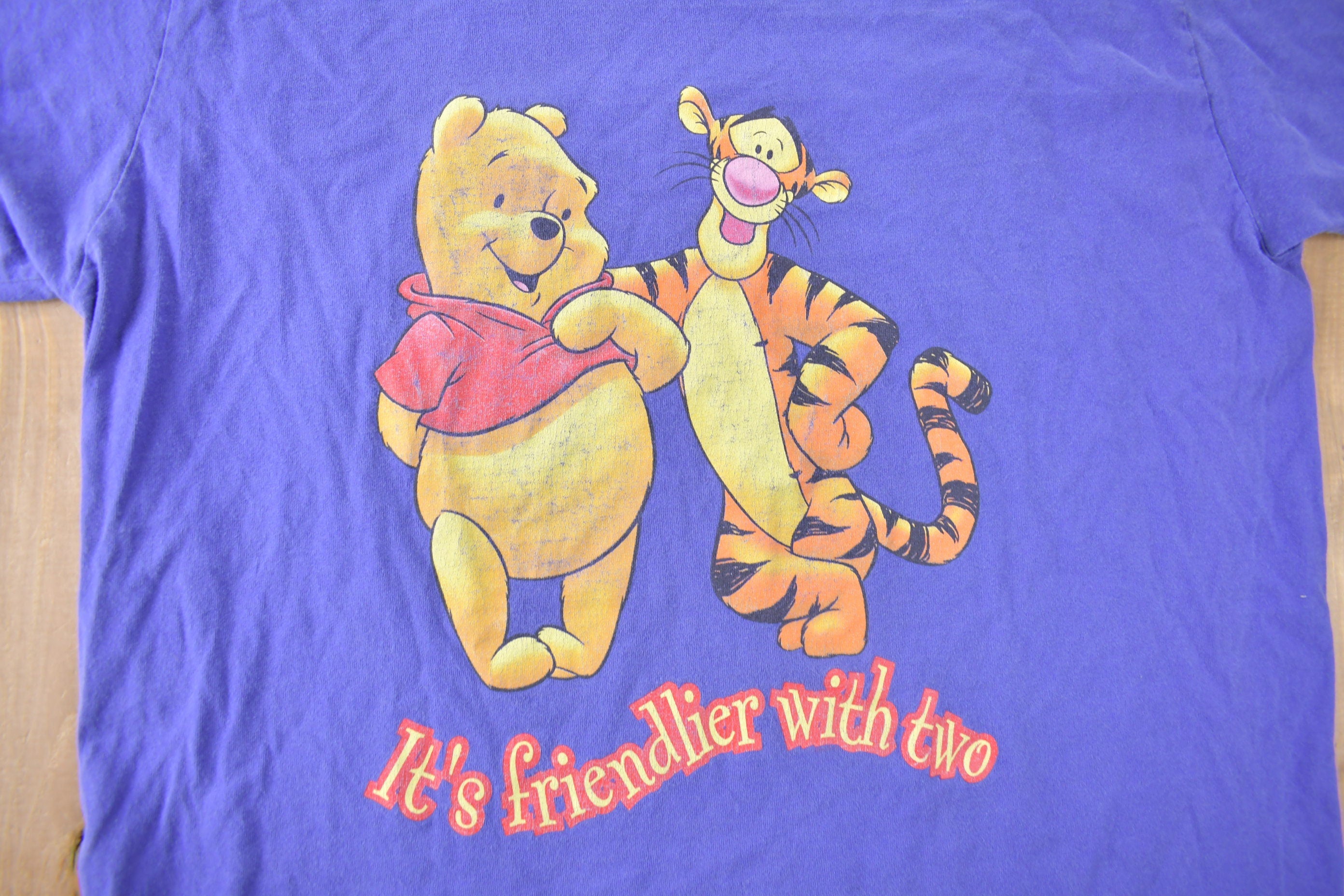 Vintage 1990s Disney Winnie The Pooh & Tigger Graphic T-Shirt Size L