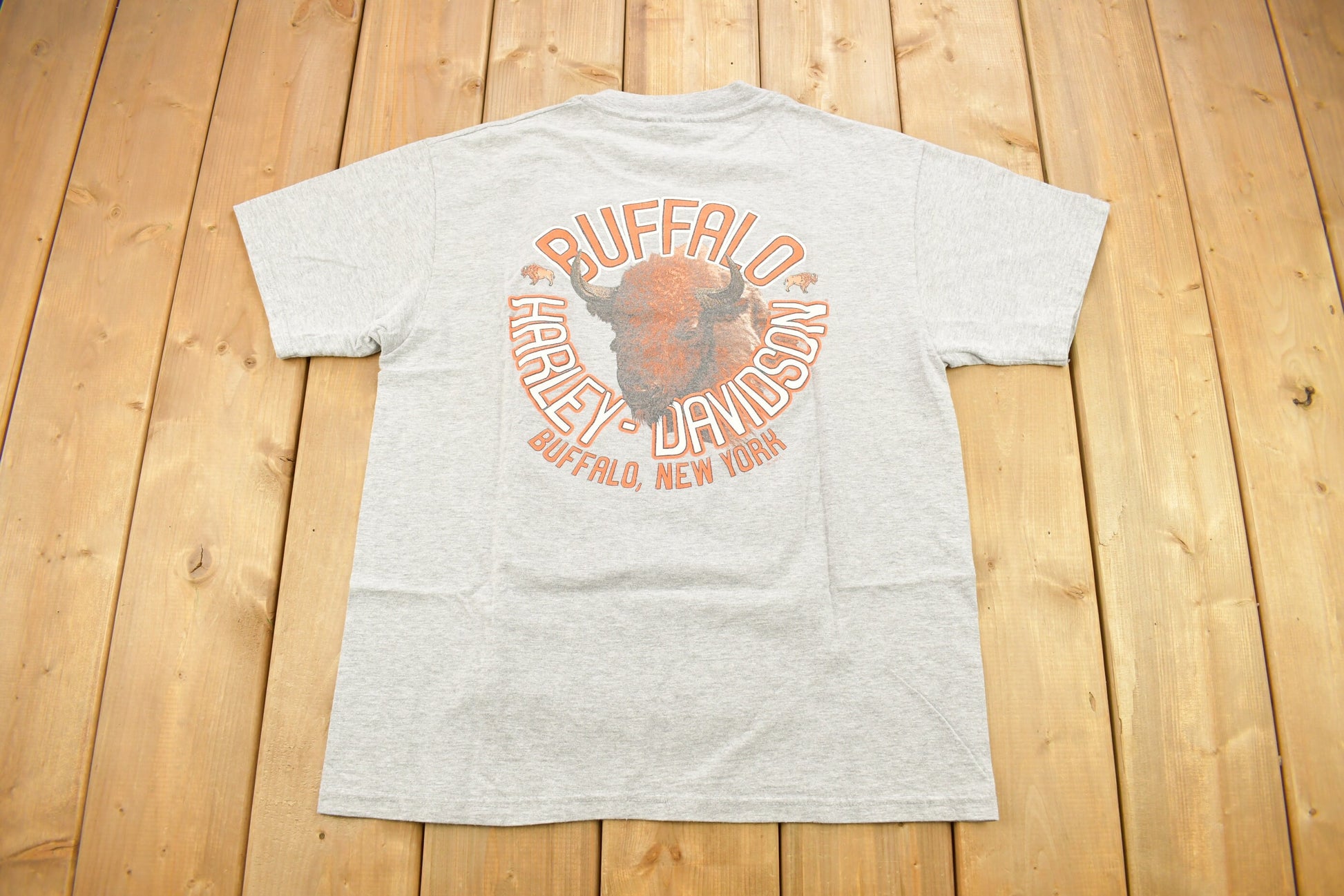 Vintage 1997 Harley Davidson Buffalo New York Screamin Eagle Graphic T-Shirt