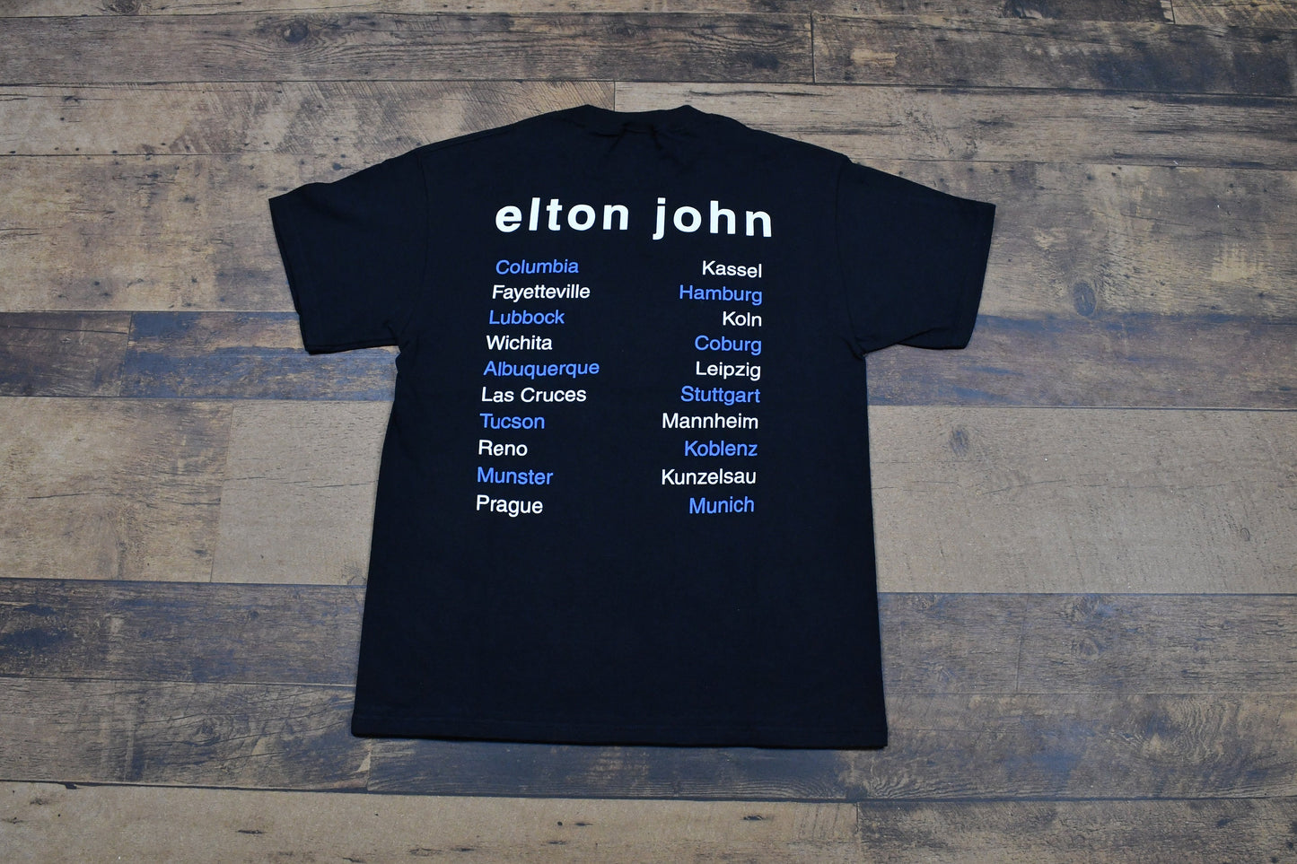 1997 Elton John Solo Tour Vintage Single Stitch T-Shirt / Singer Songwriter Music Promo Graphic / 80s / 90s / Streetwear / Concert Tee