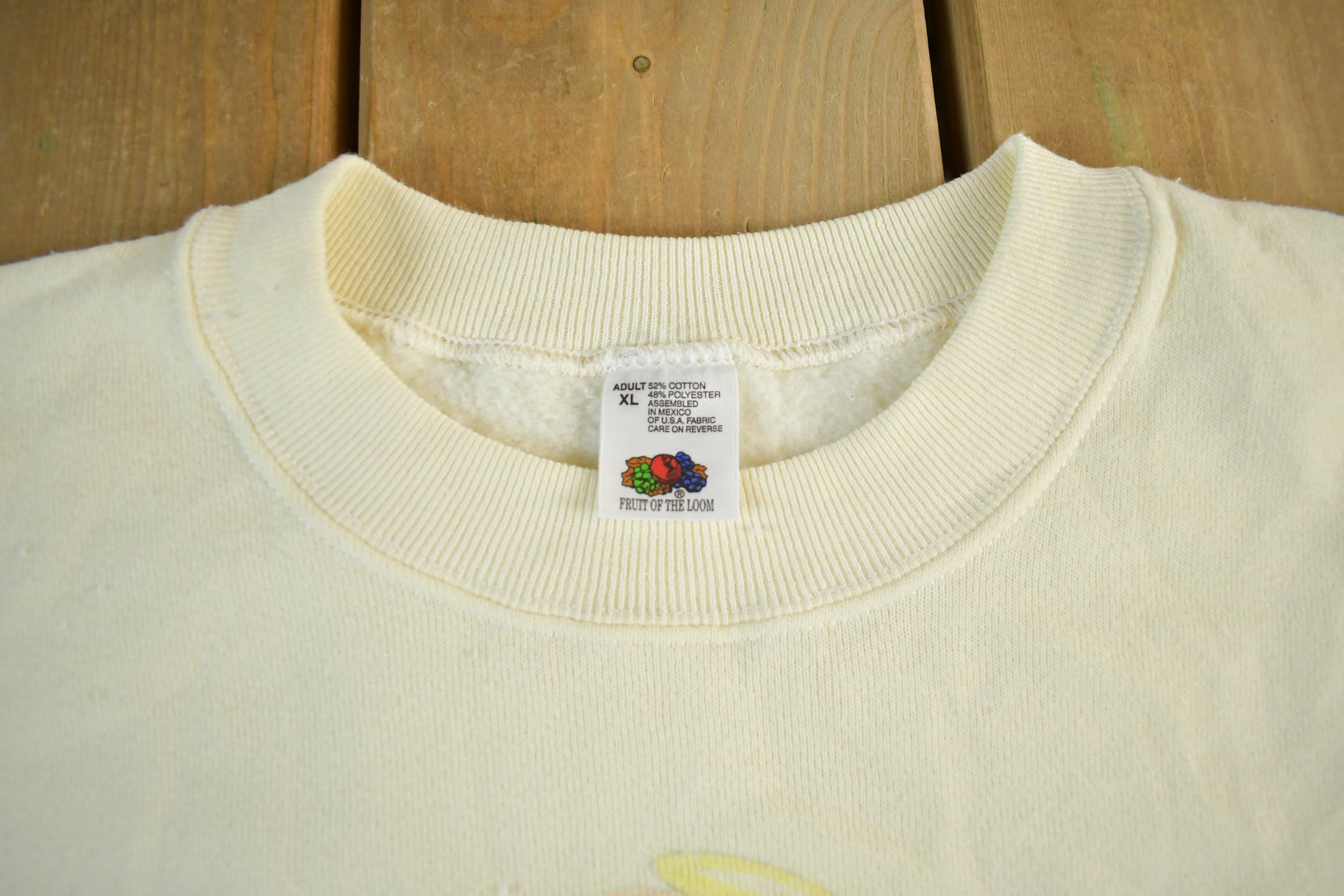Vintage 1990s Angel Cute Crewneck Sweatshirt Adult XL