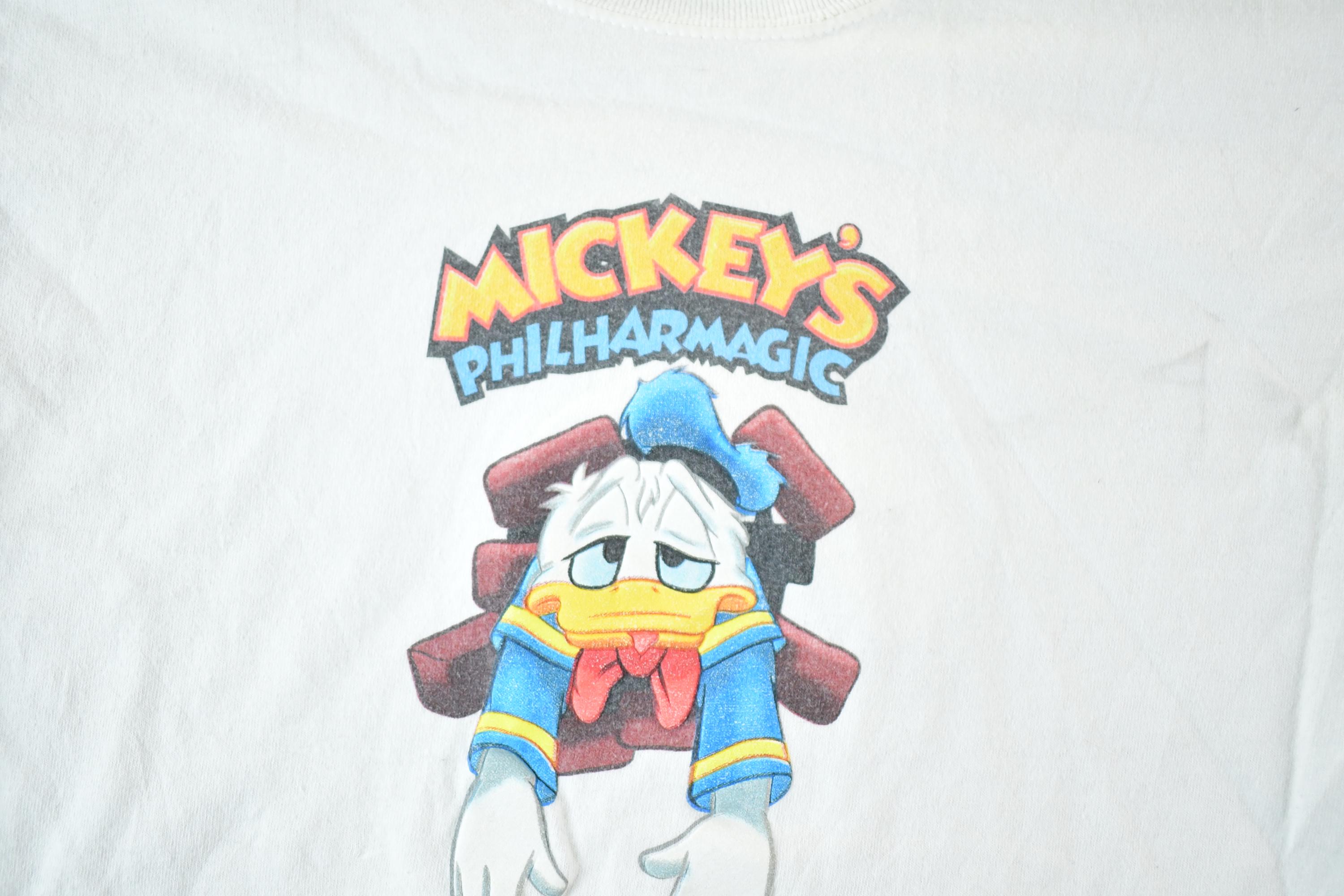 Vintage 1990s Walt Disney World Kid's Mickey's Philharmagic Disney Cartoon Promo T-Shirt Youth S