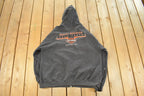 Vintage 1990s Distressed Harley Davidson Graphic Full Zip Hoodie Men's XL  90s Hoodie  Vintage Sweatshirt  Biker Motorcycle  90s Harley