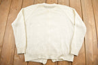 Vintage 1980s Cable Knit Acrylic Cardigan Sweater