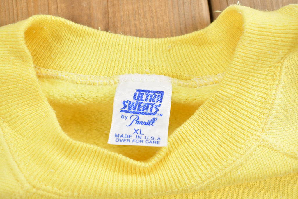 Vintage 1990s Blank Yellow Crewneck Sweatshirt