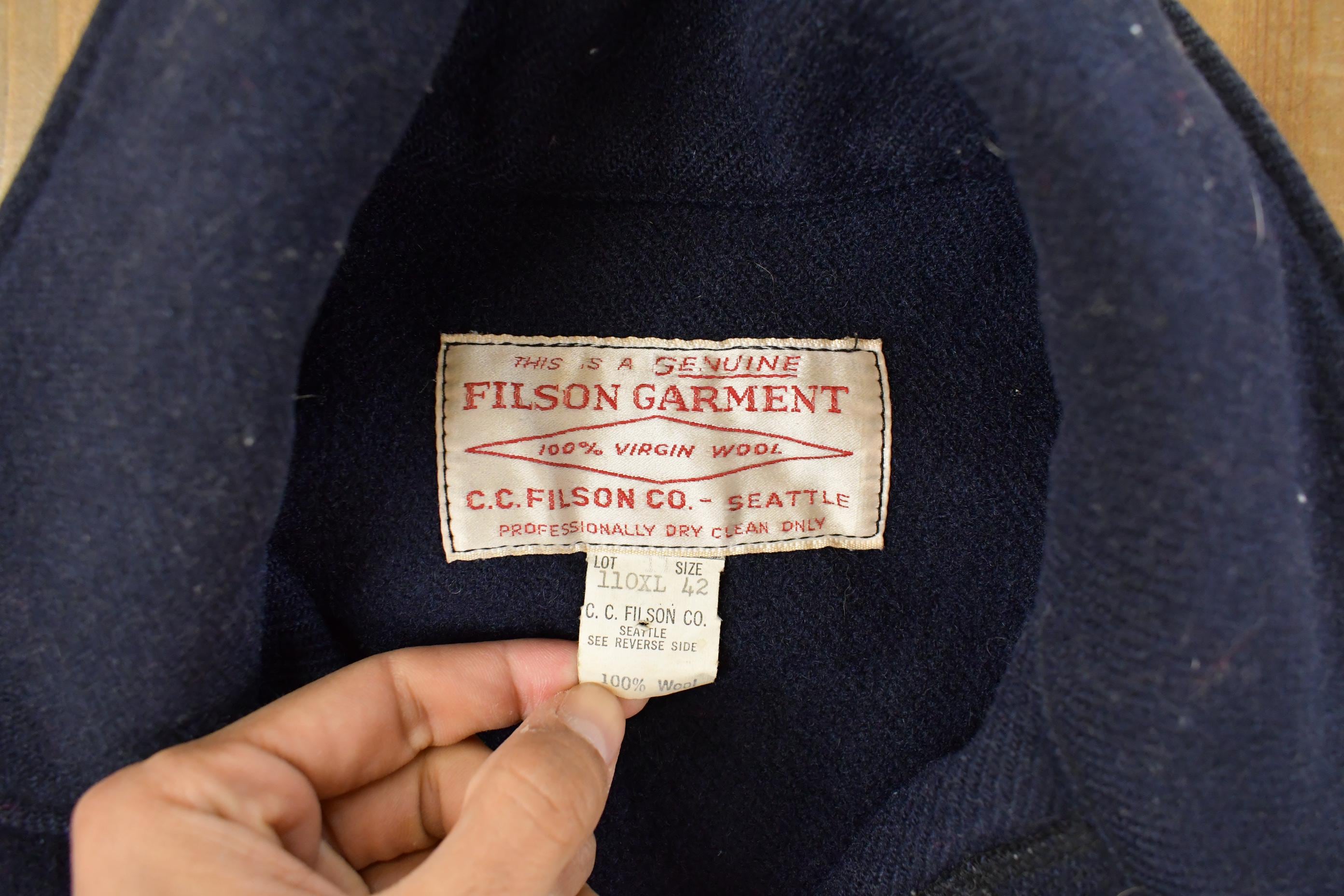 Vintage 1980s Filson Mackinaw Wool Cruiser Wool Jacket Men's Medium