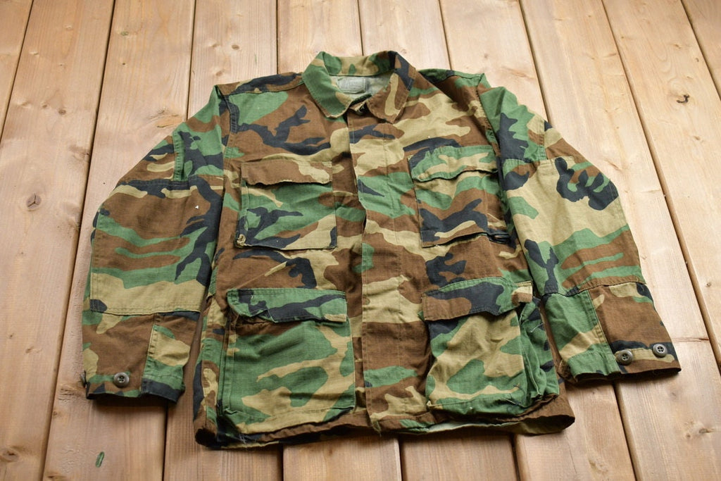 Vintage Military Button Up Shirt