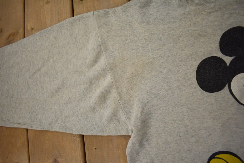 Vintage 1980s Mickey Mouse Graphic Disney Crewneck Made In USA