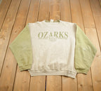 Vintage 1991 Ozarks Missouri Souvenir Travel Crewneck Sweatshirt Made In USA
