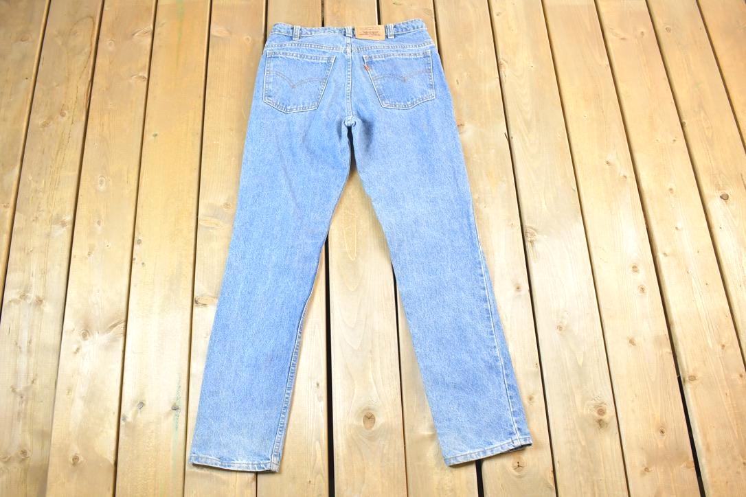 Vintage 1960s Levi Strauss Orange Tab 631 Denim Jeans Size 32 x 32 Made In Canada