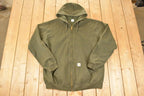 Vintage Y2K Carhartt Full Zip Hooded Sweatshirt Men's XXL
