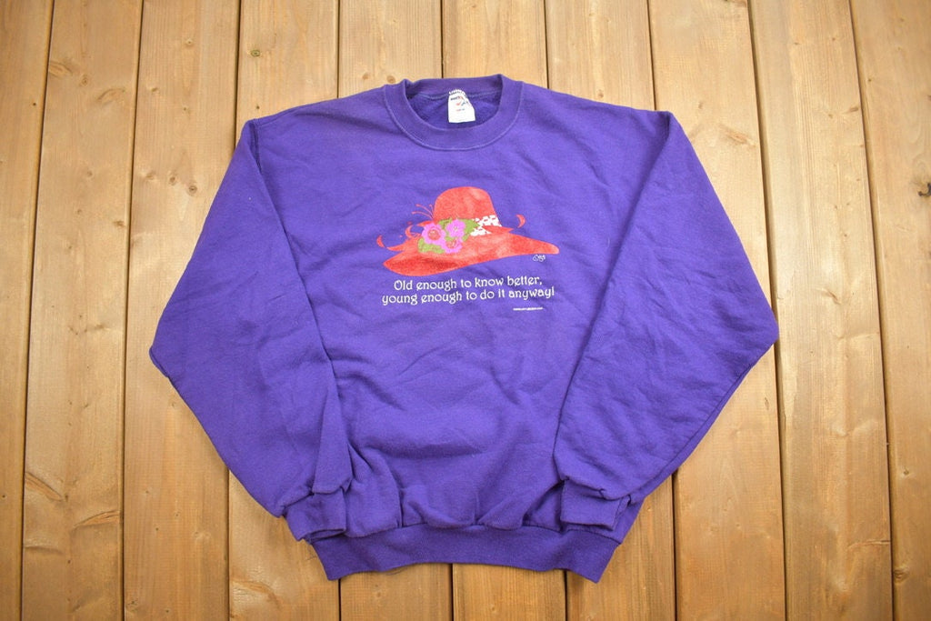 Vintage 2003 Funny Elderly Crewneck Sweatshirt