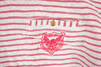Vintage 1990s Cherokee Striped Graphic Print Turtleneck Sweatshirt Mens M