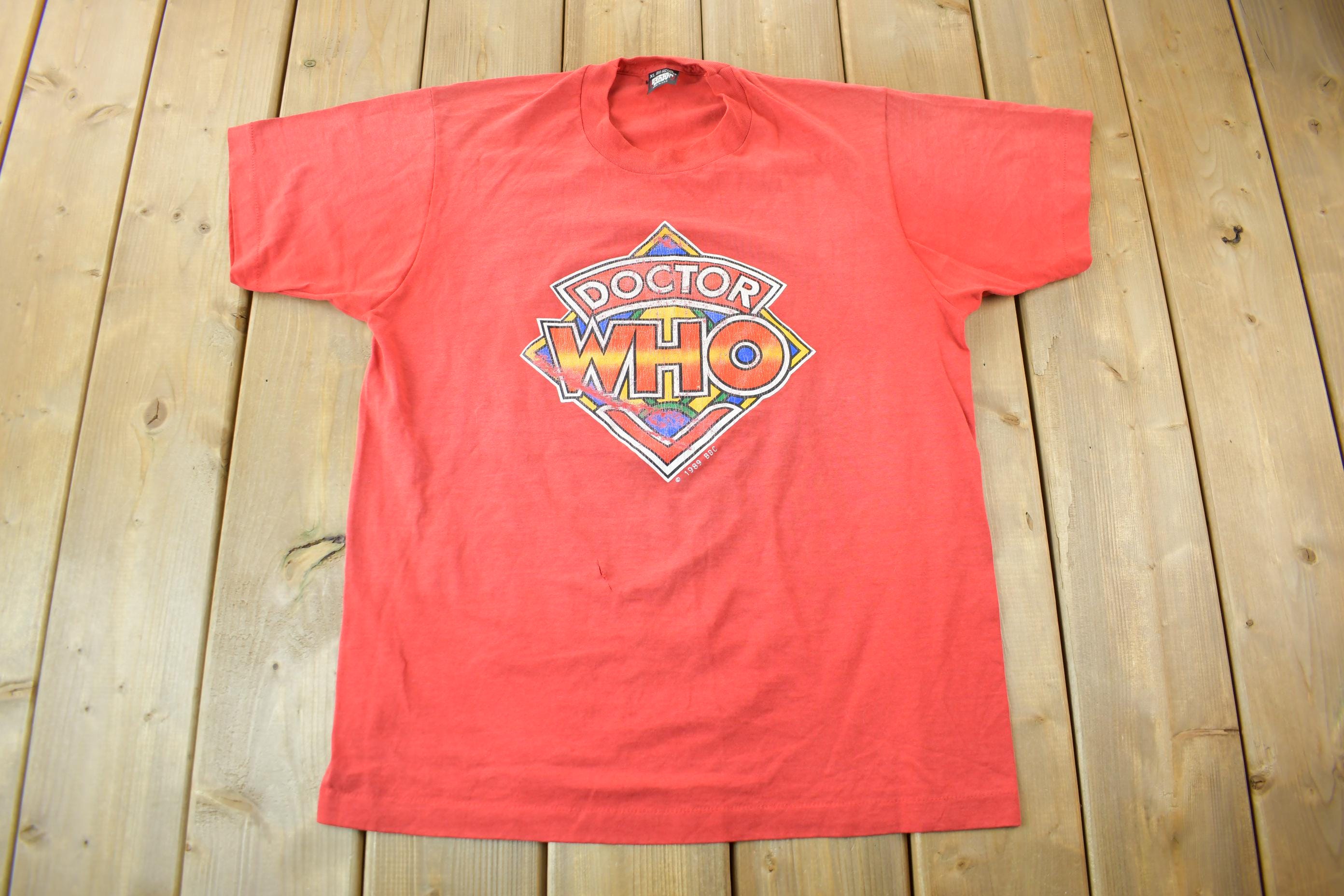 Vintage 1989 Doctor Who Single Stitch Movie Promo T-Shirt