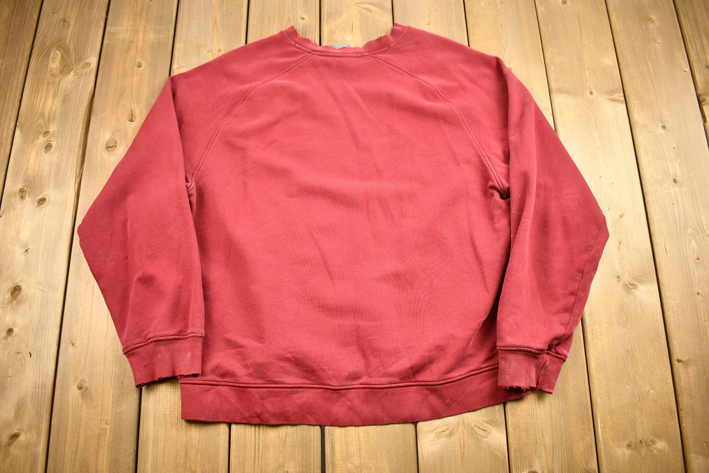 Vintage Nike Embroidered Mini Swoosh Raglan Crewneck Sweatshirt