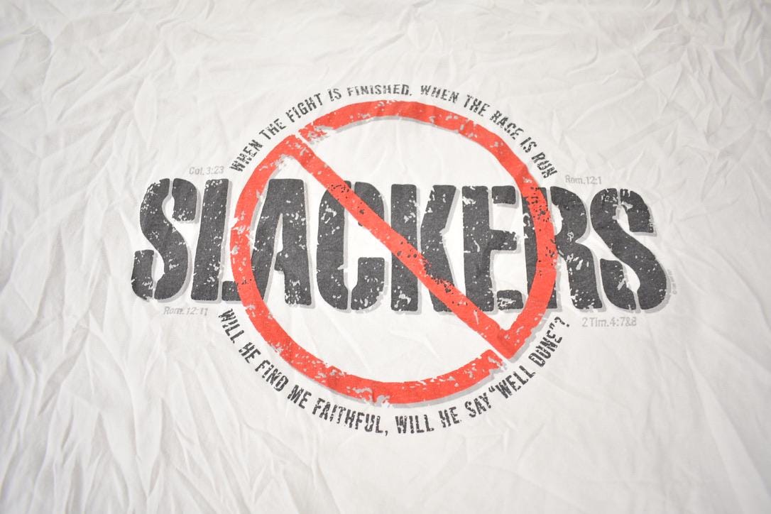 Vintage 2001 Slackers Salvation Army Graphic T Shirt