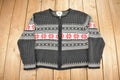 Vintage 1990s Cotton Ginny Knit Zip Up Sweater