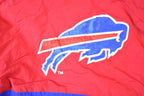 Vintage 1994 Buffalo Bills Team NFL Triple Fat Goose Quarter Zip Hooded Pullover NFL Football Jacket