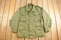 Vintage 1980 Military Army Sateen Field Jacket