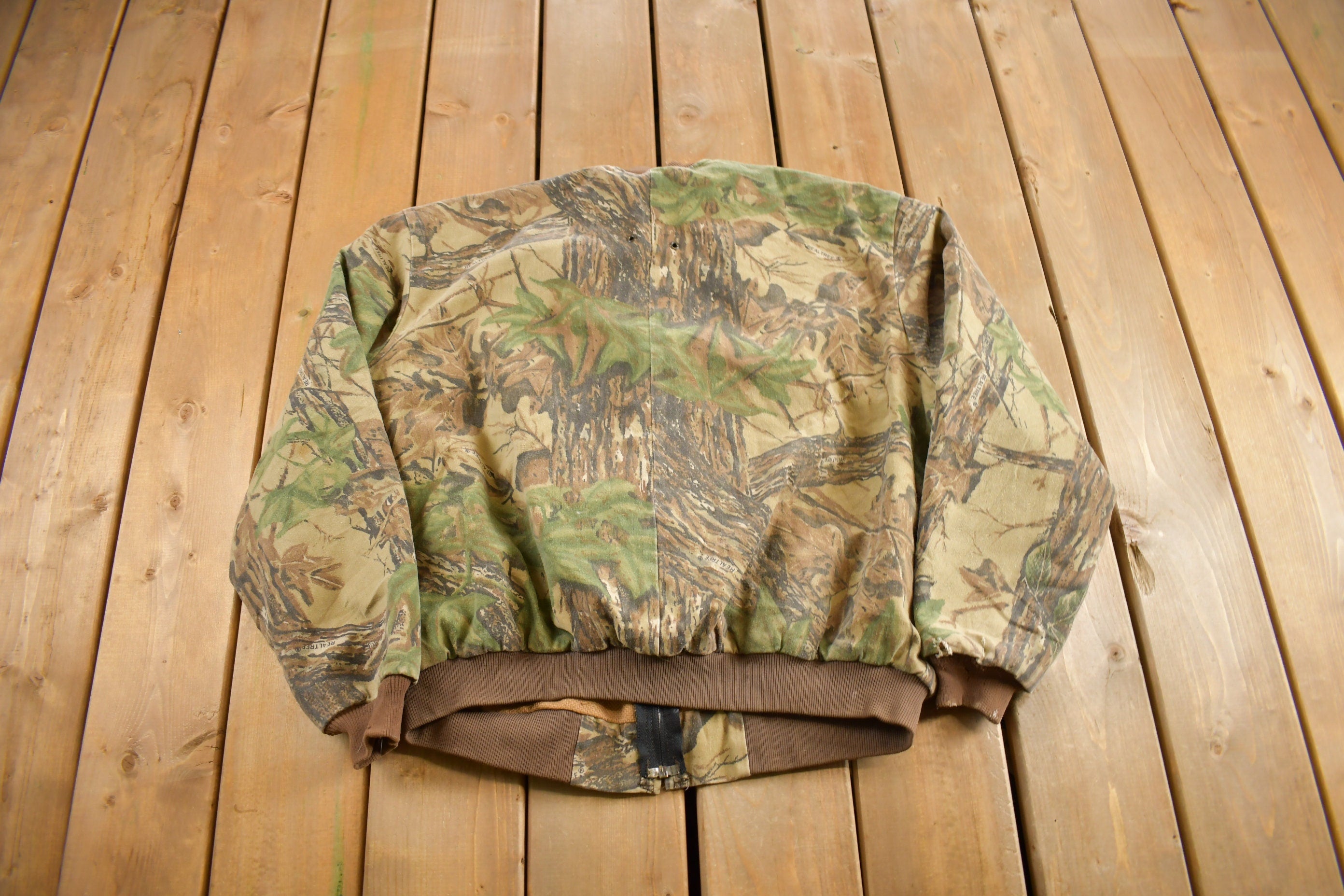 Vintage 1990s Gander Mountain Camo Bomber Jacket