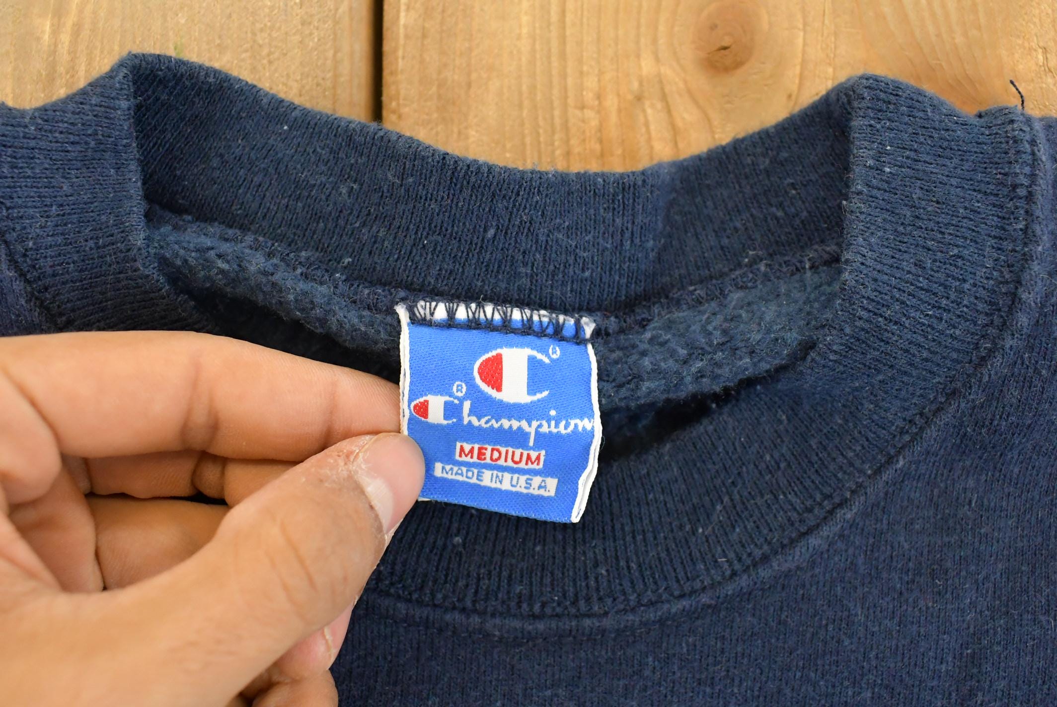 Vintage 1990s Champion Notre Dame University Collegiate Crewneck Sweatshirt Men's Medium