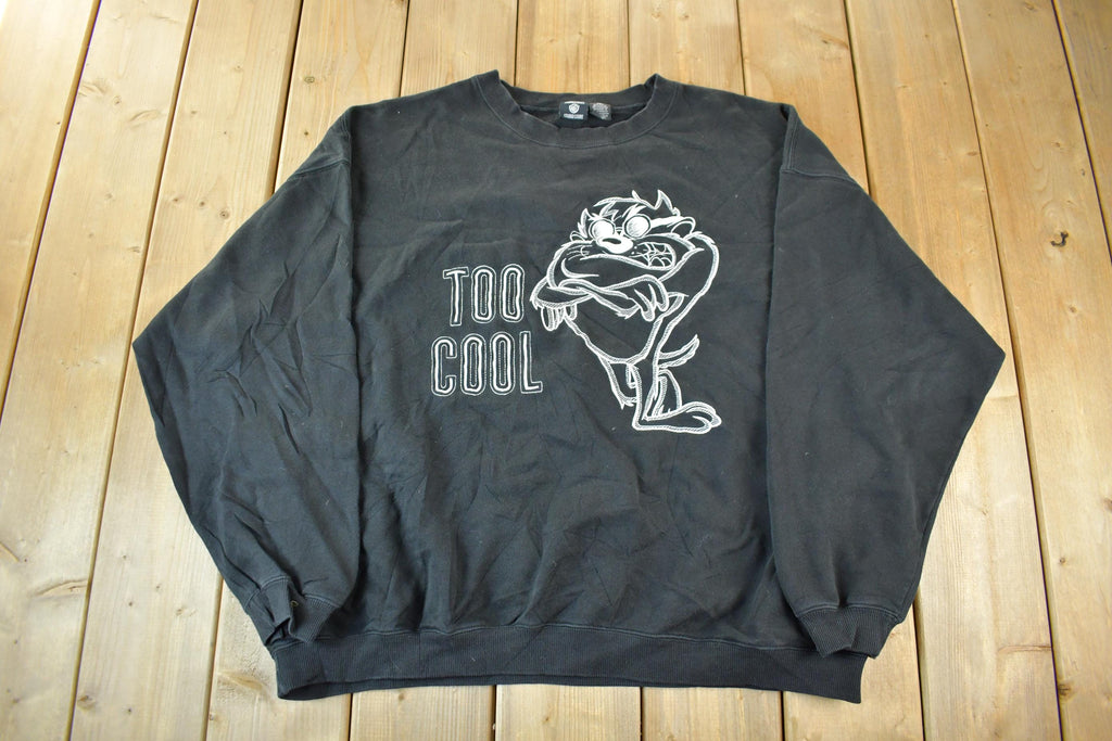 Vintage 1990s Looney Tunes Taz Tasmanian Devil Crewneck Sweatshirt Men's 2XL