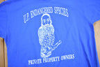Vintage 1980s U.P. Endangered Species Private Property Owners Graphic T Shirt
