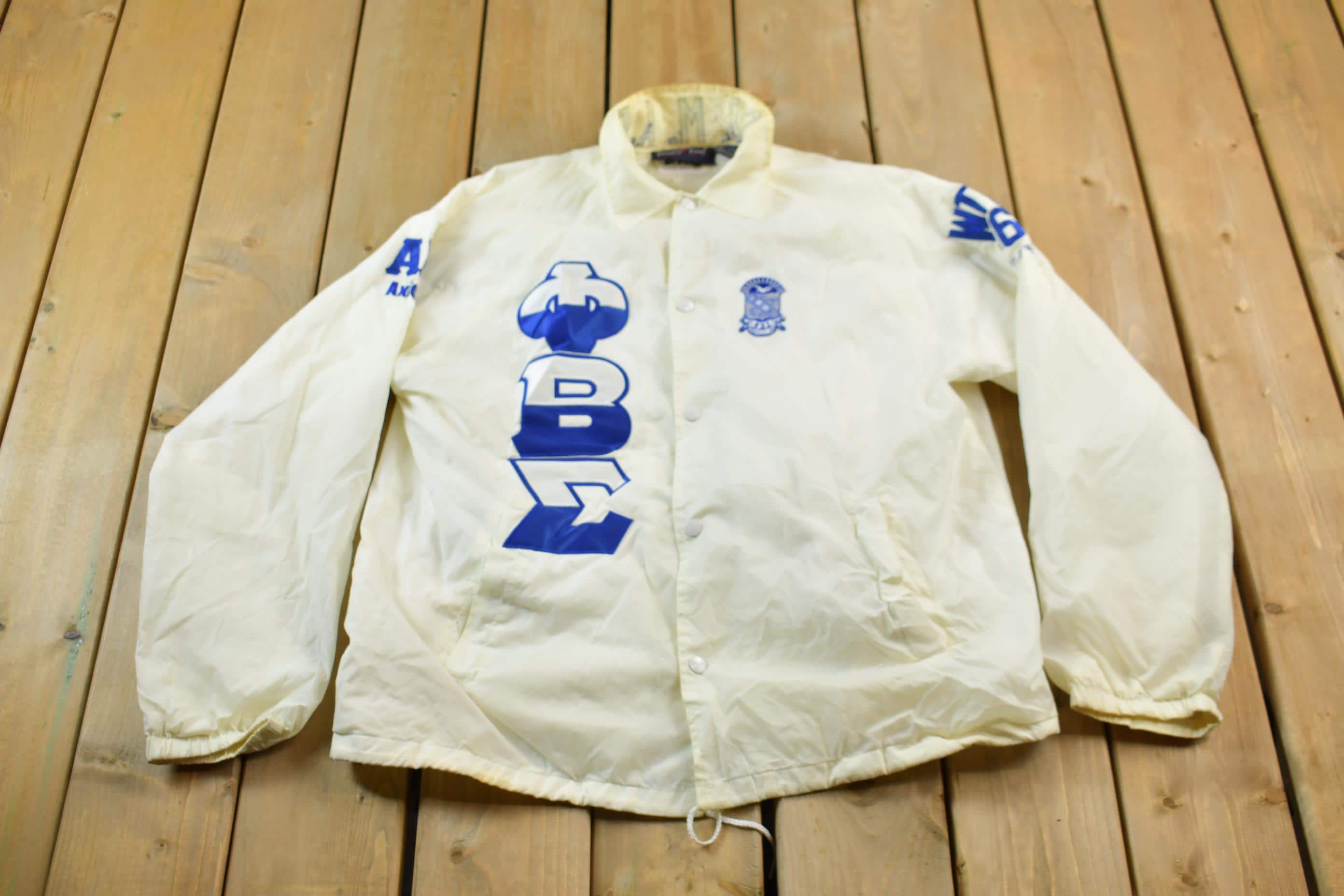 Vintage 1980s Veste Phi Beta Sigma Fraternity Line Jacket