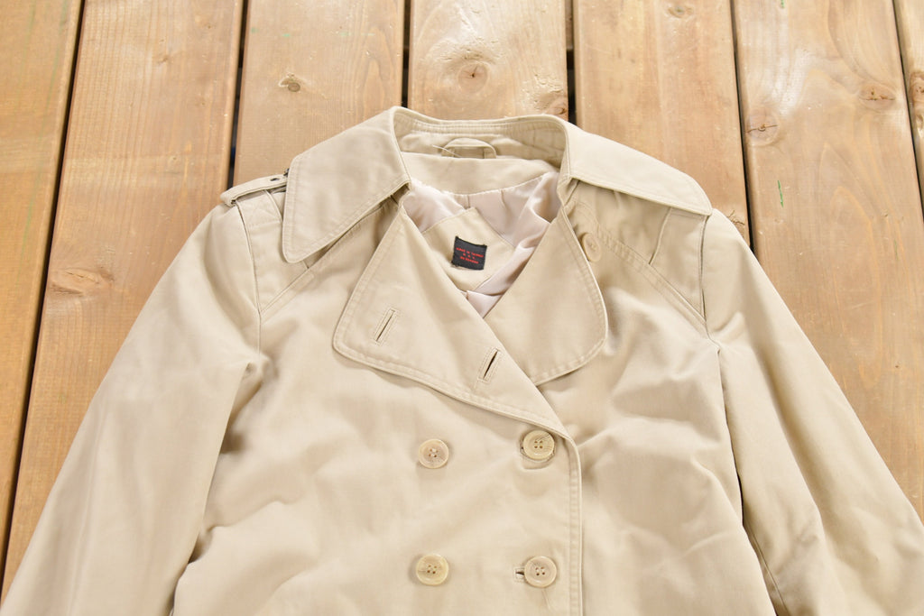 Vintage 1980s Full Length Trench Coat