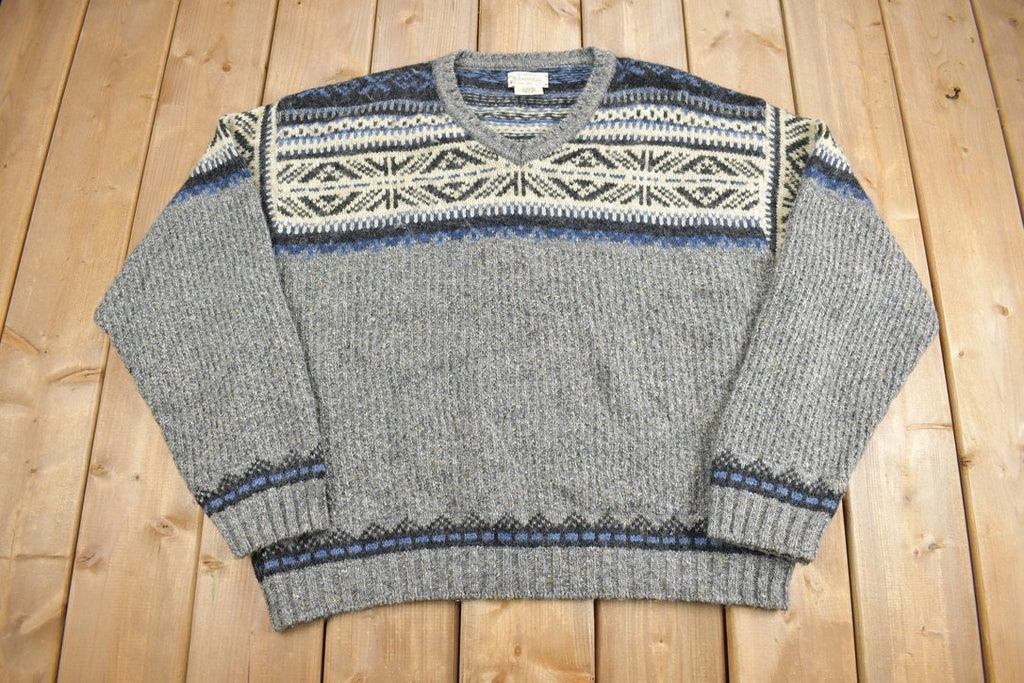Vintage 1990s St Johns Bay Knit Crewneck Sweater