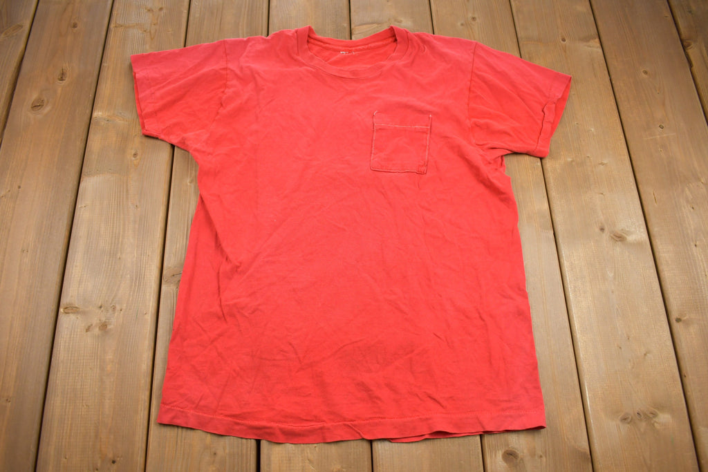Vintage 1990s Fruit of the Loom Blank Pocket T Shirt