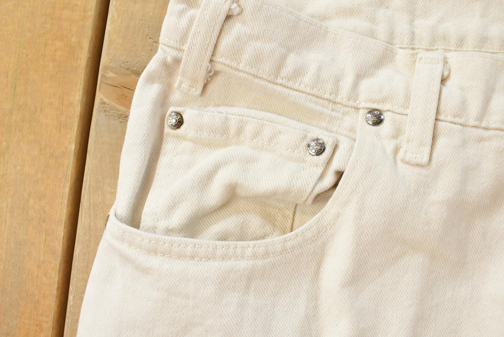 Vintage 1990s Levi's Gold Tab 545 Loose Fit Denim Jeans Men's 37 x 30 / 90s Denim / White Denim / Streetwear / Made in USA