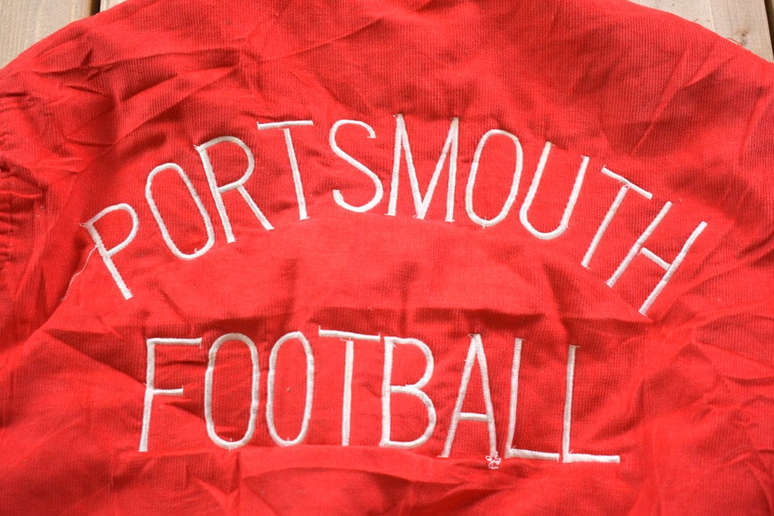 Vintage 1980s Embroidered Portsmouth Football Bomber