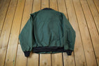 Vintage 1980s Lewis Hybrids Embroidered Rugged Outdoor Clothing Windbreaker Jacket Made In USA