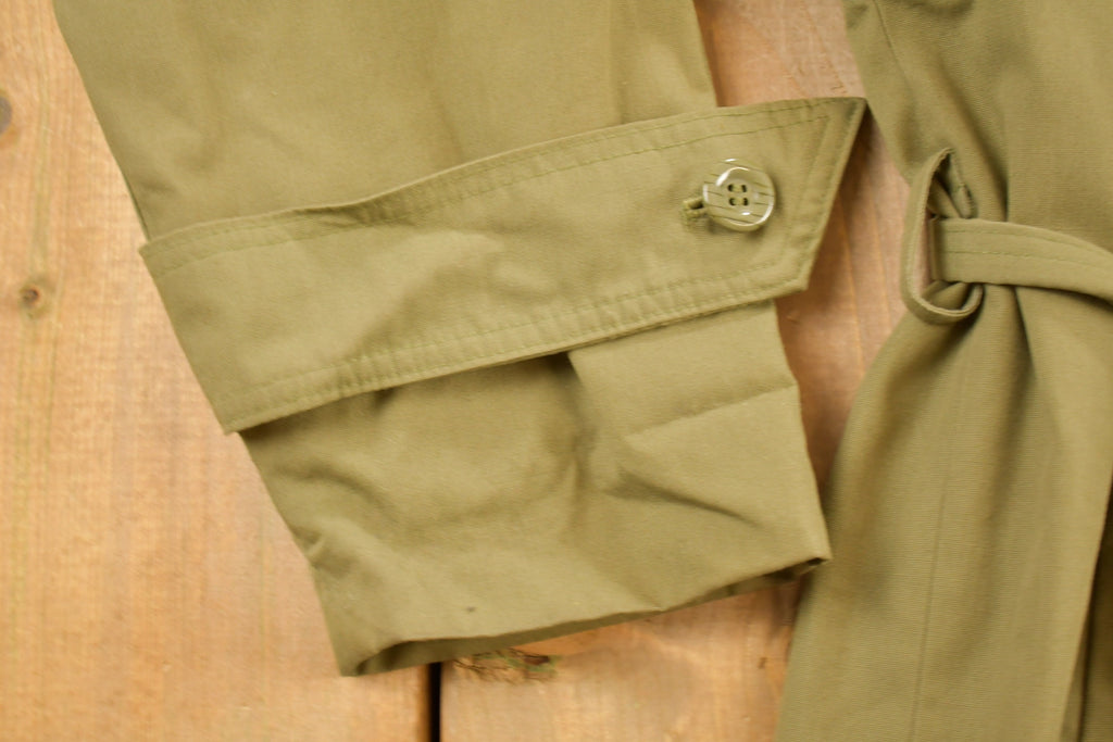Vintage 1980s Beige Trench Coat