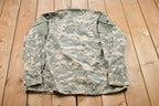 Vintage Military Digital Camo Button Up Shirt