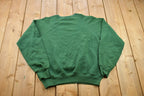 Vintage 1990s Blank Green Lee Crewneck Sweatshirt